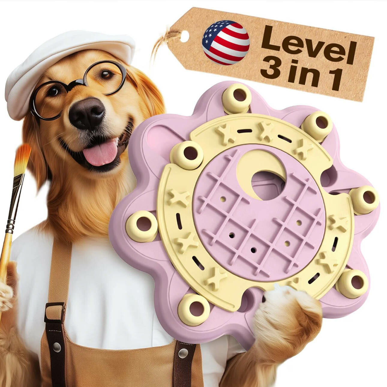 【KADTC】智趣向日葵 多功能 益智訓練 寵物慢食 寵物訓練 腦力開發 舒緩焦慮 益智玩具