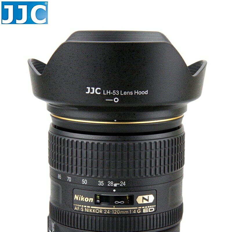 又敗家 Jjc尼康副廠遮光罩af S Dx 24 120mm F 4g可反扣倒裝相容nikon原廠遮光罩hb 53遮光罩遮罩hb 53太陽罩hb53遮光罩f4g F4 0 F 4 0 1 4