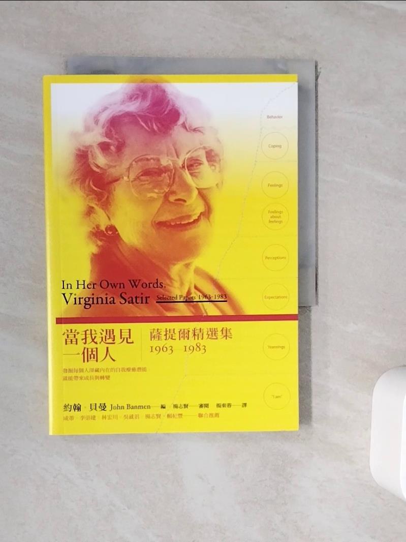 【書寶二手書T1／心理_WJ4】當我遇見一個人：薩提爾精選集1963-1983_楊東蓉