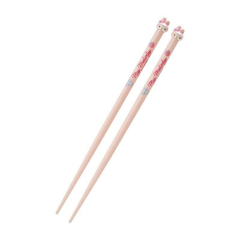【震撼精品百貨】My Melody 美樂蒂~日本sanrio三麗鷗 美樂蒂造型樹脂筷子21cm-大頭款*98968