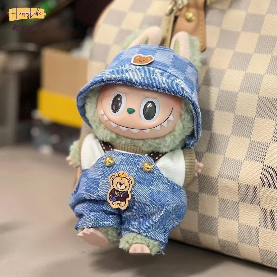 泡泡瑪特 Labubu拉布布 僅衣服】現貨17釐米 娃衣著替搪膠心動馬卡龍 套裝娃衣[PP0517011]
