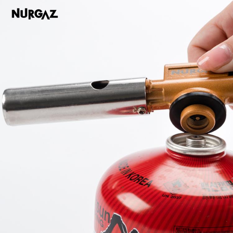 NURGAZ可倒置卡式噴火槍純銅高溫槍頭便攜式家用點火器萬次點火