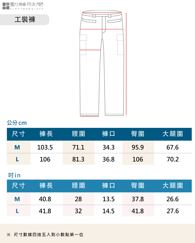 運動醫學 運動員推薦  彈性工裝褲 男女款 9
