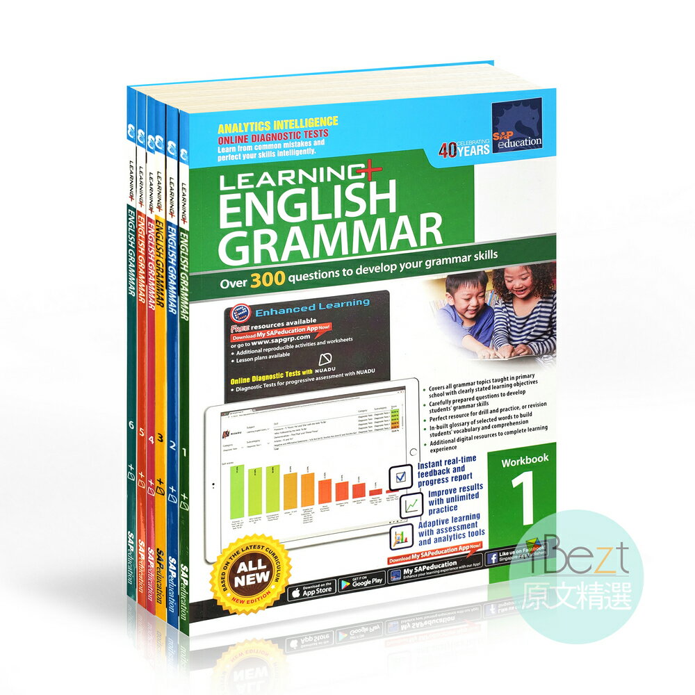 English Grammar Workbook(六冊) | 外文| 新加坡專業教材| 語法認知 