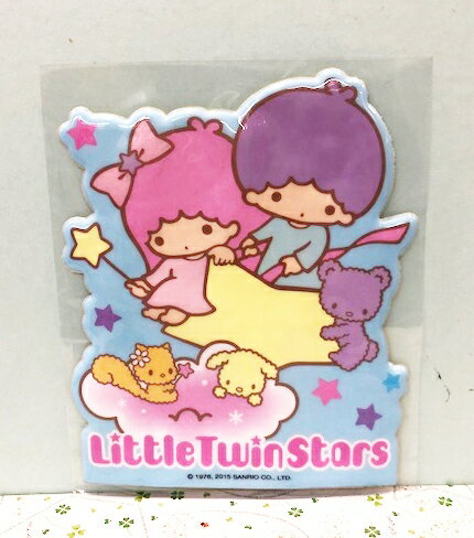 【震撼精品百貨】Little Twin Stars KiKi&LaLa 雙子星小天使 海綿貼紙-粉色#96214 震撼日式精品百貨