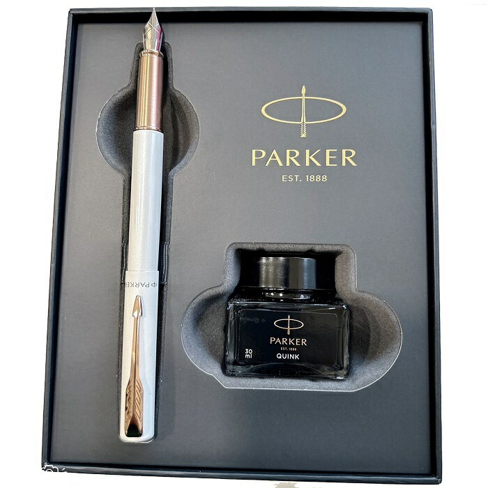 PARKE新Vector威雅XL系列 月光白限定版鋼筆墨水禮盒組
