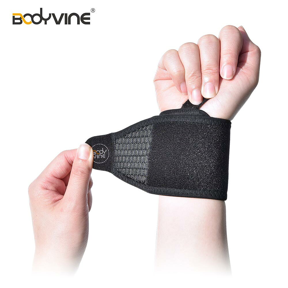 【BODYVINE巴迪蔓】調整型矽膠護腕帶(左右通用)-1只｜纏繞包覆、重訓適用不易變形節日送禮首選