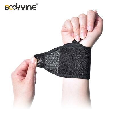 【BODYVINE巴迪蔓】調整型矽膠護腕帶(左右通用)-1只|纏繞包覆、重訓適用不易變形節日送禮首選