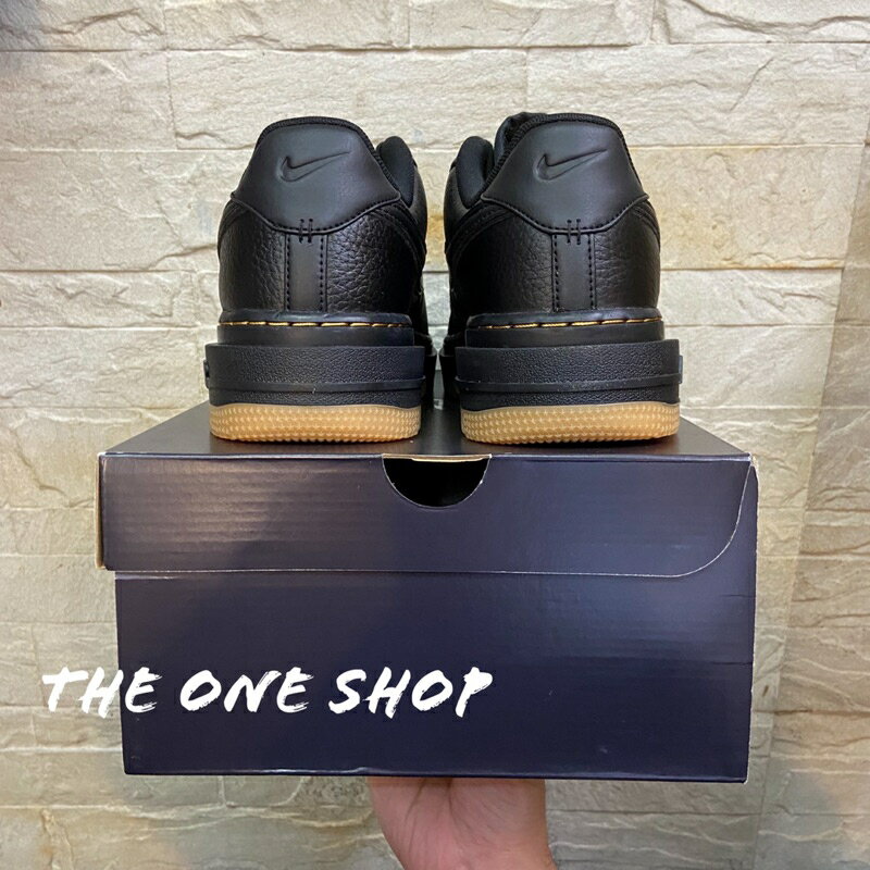 TheOneShop NIKE AIR FORCE 1 LUXE 黑色全黑膠底防水皮革DB4109-001