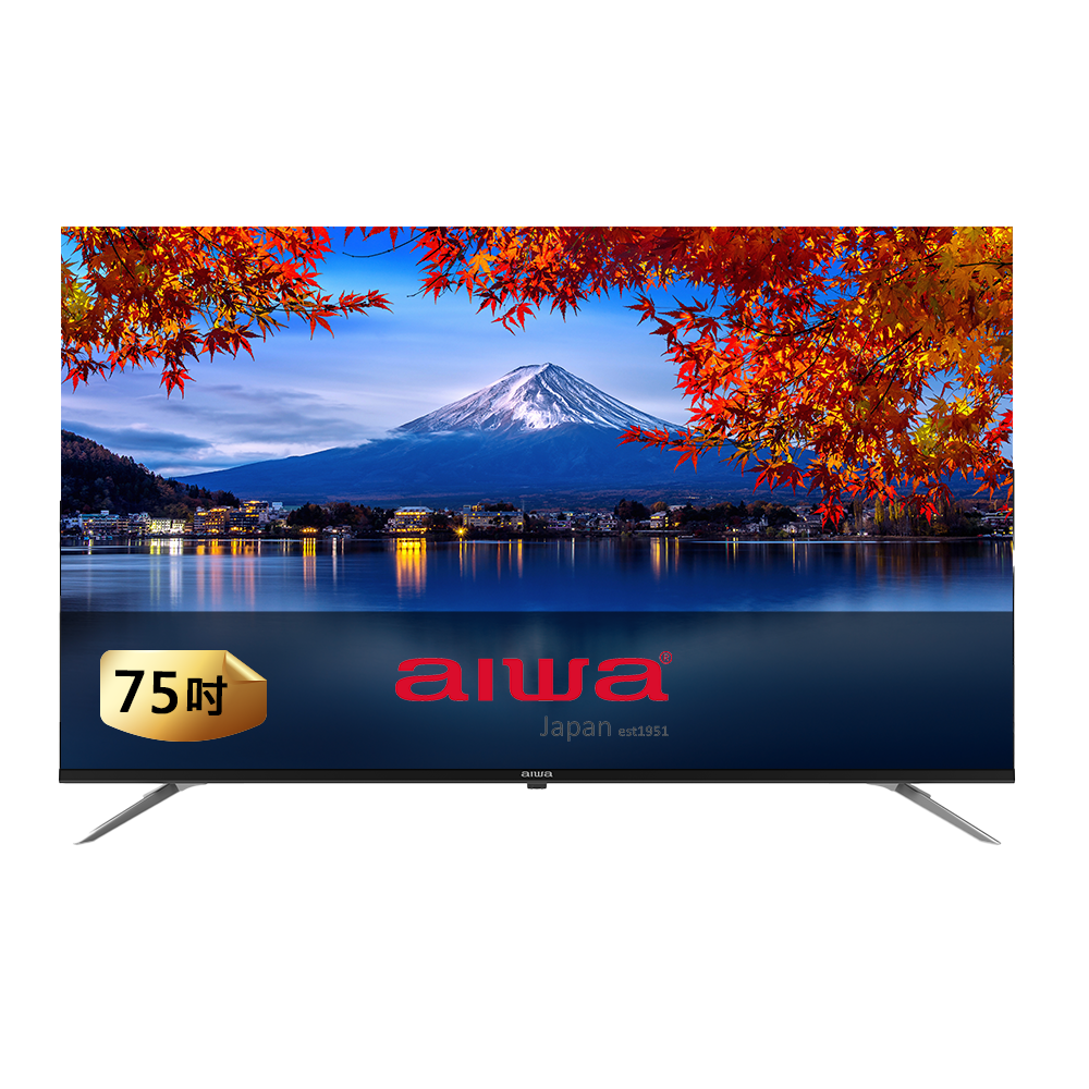 Aiwa 日本愛華 75吋4K HDR Google TV QLED量子點智慧聯網液晶顯示器(AI-75QL24)