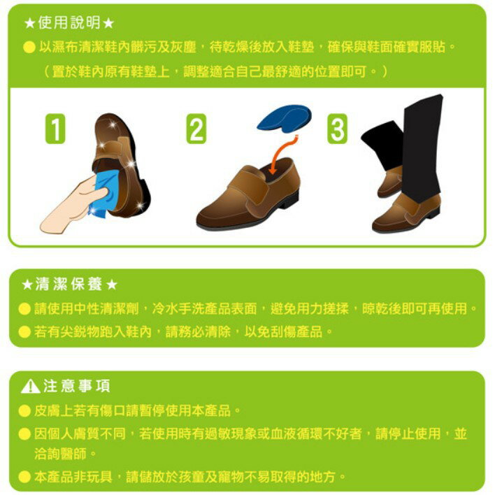 3D足弓腳跟墊-1雙 【GelSmart吉斯邁】TG-GHP450F 6