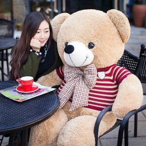 泰迪熊熊貓公仔1米8大號抱抱熊布娃娃女2米大熊毛絨玩具熊送女友