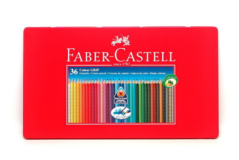 輝柏 Faber-Castell 2001 握得住 36色三角 水性色鉛筆 (112435)