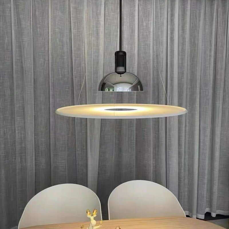 【優選百貨】北歐圓形飛碟餐廳吊燈 意大利flos現代簡約設計師吧臺燈飾