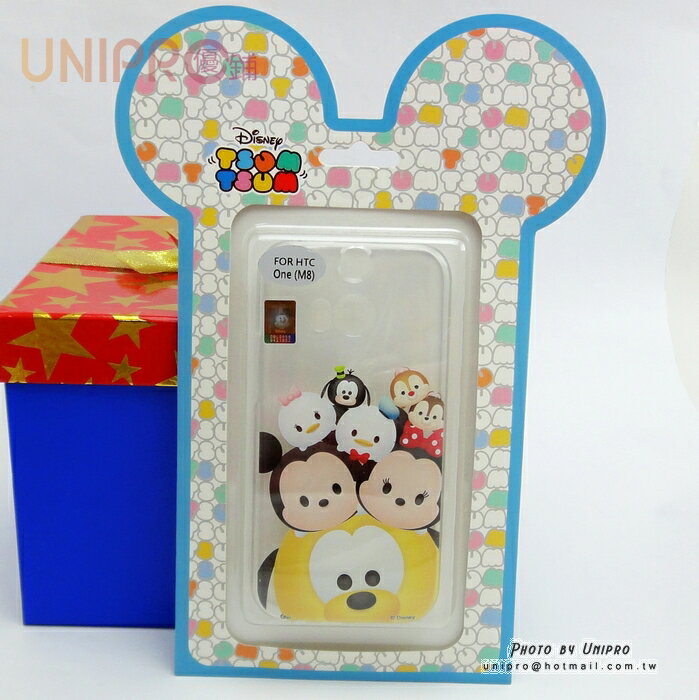【UNIPRO】HTC ONE M8 迪士尼 Tsum Tsum 疊疊樂 布魯託 米奇米妮 透明 TPU 手機殼