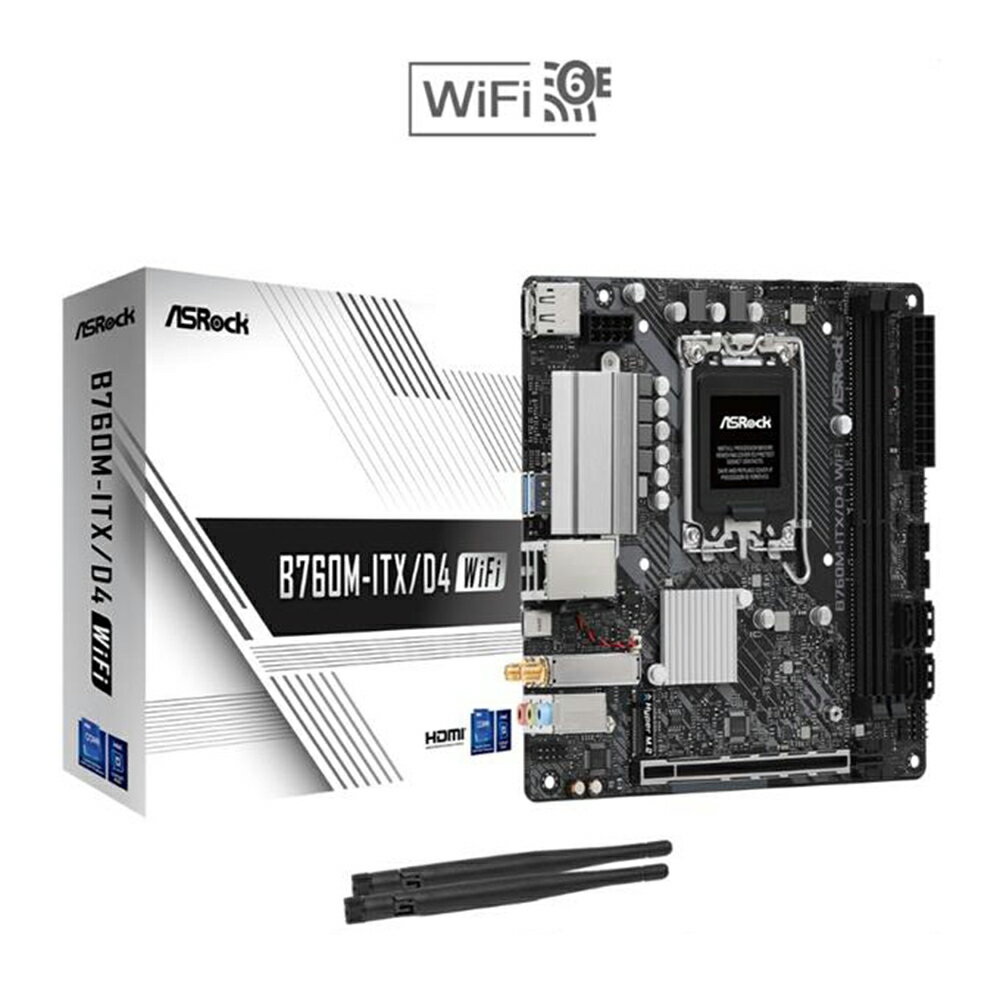 ASRock 華擎 B760M-ITX/D4 WIFI ITX INTEL主機板