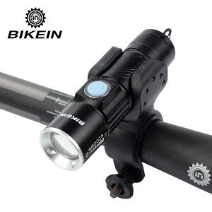 BIKEIN 山地自行車USB充電前燈夜騎警示燈LED強光手電筒
