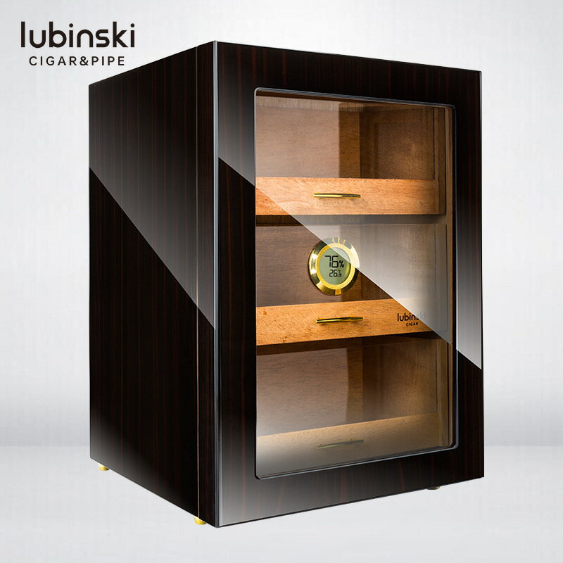 魯賓斯基雪茄盒 透視窗雪松木雪茄柜 LUBINSKI雪茄展示保濕盒 夢露日記
