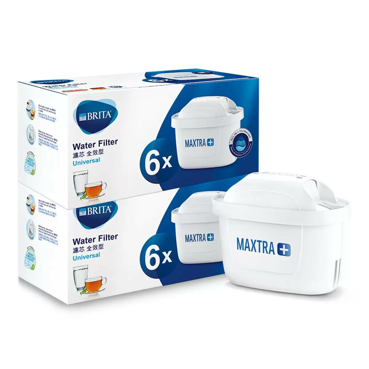 Brita Maxtra Plus 濾芯 12入組 減少氯、水垢和雜質 味道極佳
