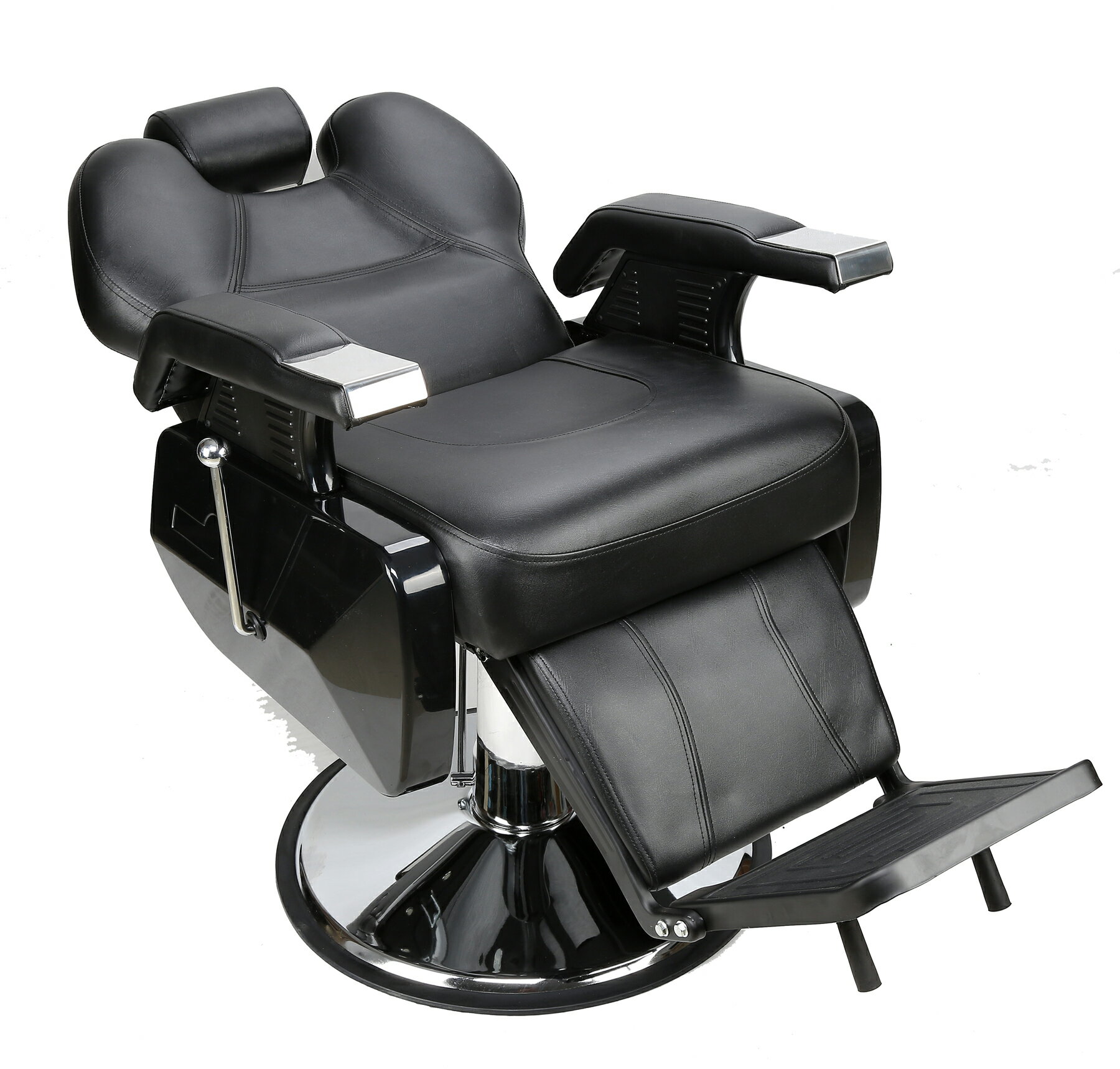 Mcombo Barberpub All Purpose Hydraulic Recline Salon Beauty Spa Styling Barber Chair Black