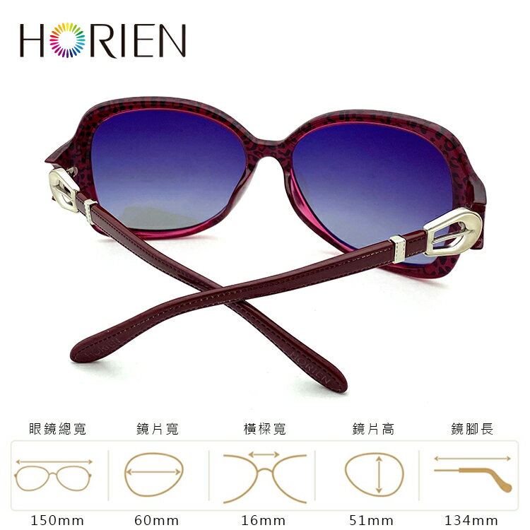 HORIEN海儷恩 時尚簍空結扣淑女偏光太陽眼鏡 抗UV400 (HN 1212 E02) 7
