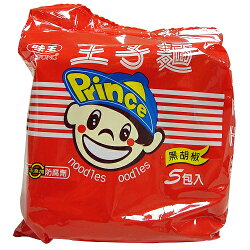 味王王子麵-黑胡椒40g*5包【愛買】