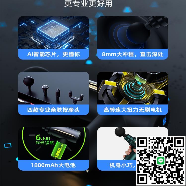 南極人筋膜槍肌肉放鬆按摩器靜音電動專業級男女用小型迷你頸膜槍