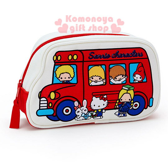 <br/><br/>  〔小禮堂〕Sanrio大集合 造型化妝包《紅白.公車》Sanrio70年代人物系列<br/><br/>