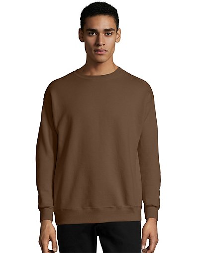 hanes brown sweatshirt