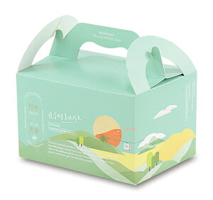 【基本量】手提餐盒-小-綠色/四季光景/600個