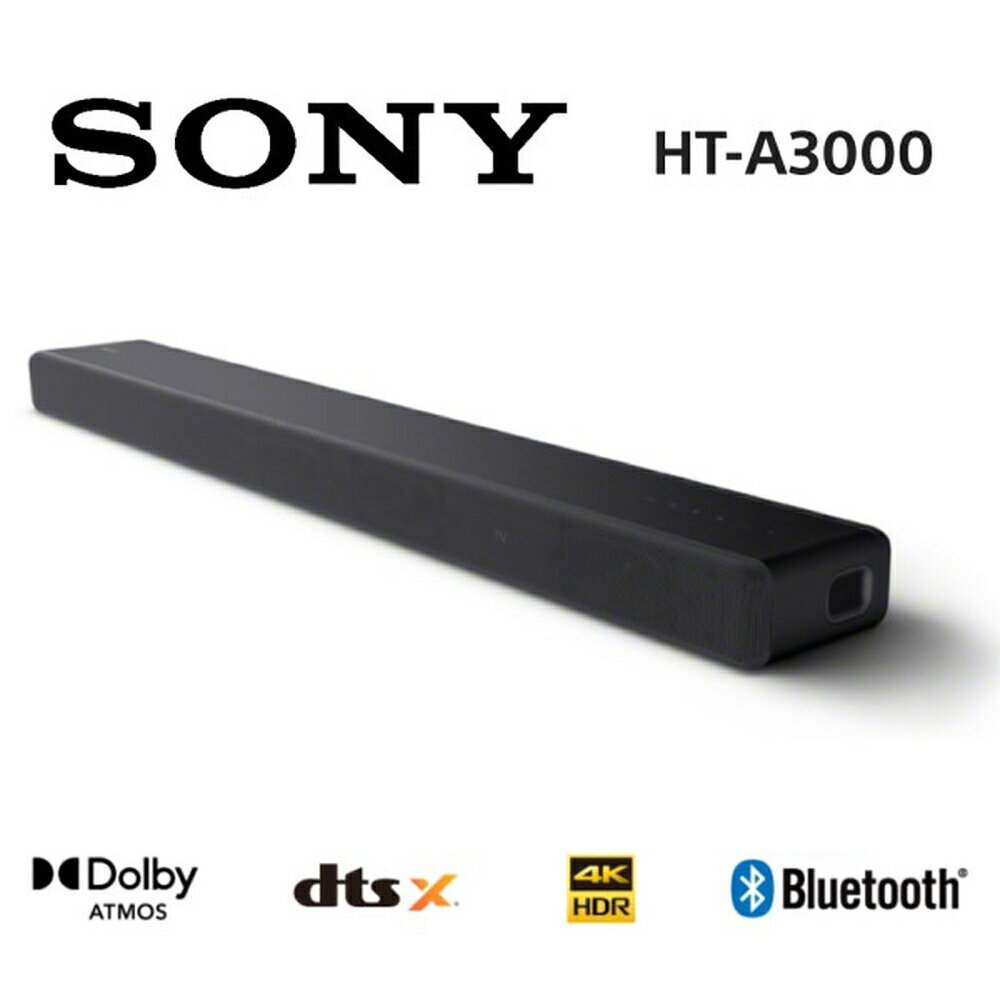 【領券再97折+4%點數回饋】Sony索尼 HT-A3000 3.1聲道 家庭劇院 A3000 聲霸 適用A7000的後環繞與重低音