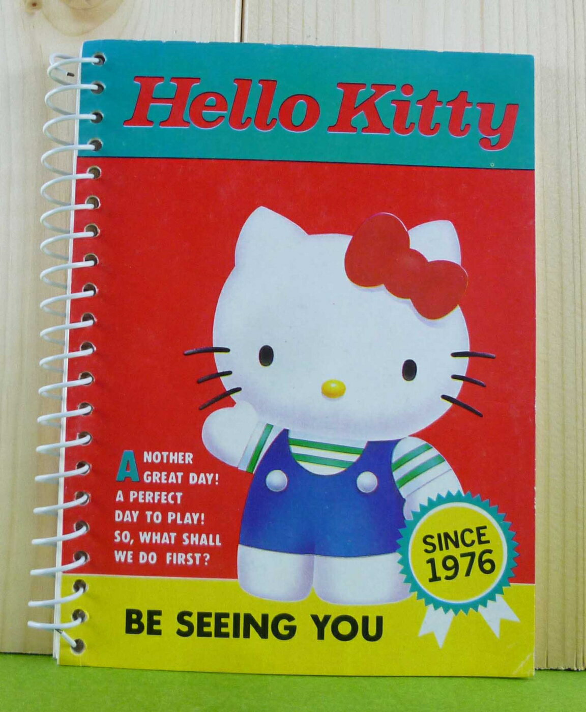 【震撼精品百貨】Hello Kitty 凱蒂貓 筆記本 站 紅【共1款】 震撼日式精品百貨