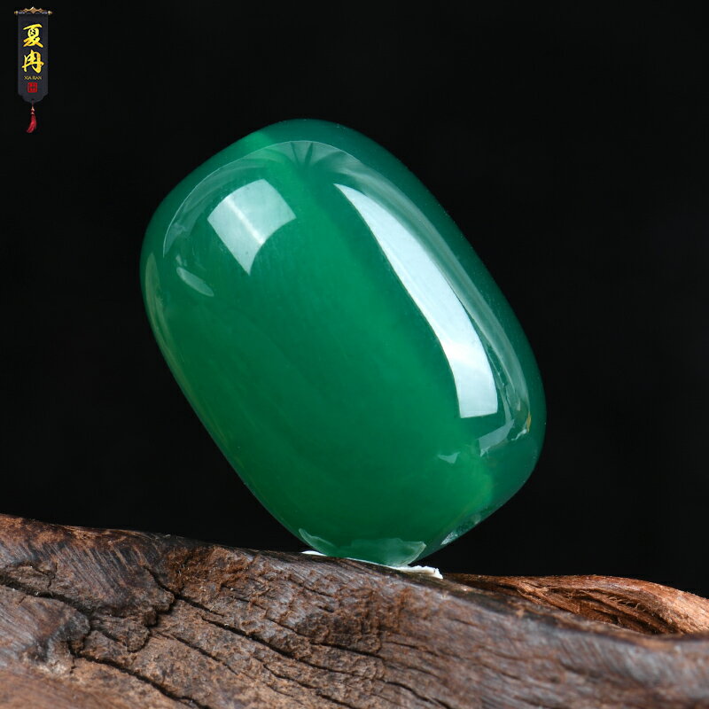 天然綠瑪瑙桶散珠子腰珠頂珠DIY藏式飾品配飾水晶星月菩提桶珠