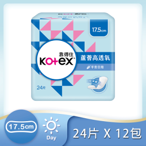 【Kotex 靠得住】蘆薈高透氧護墊12包(17.5CM/14.5CM)