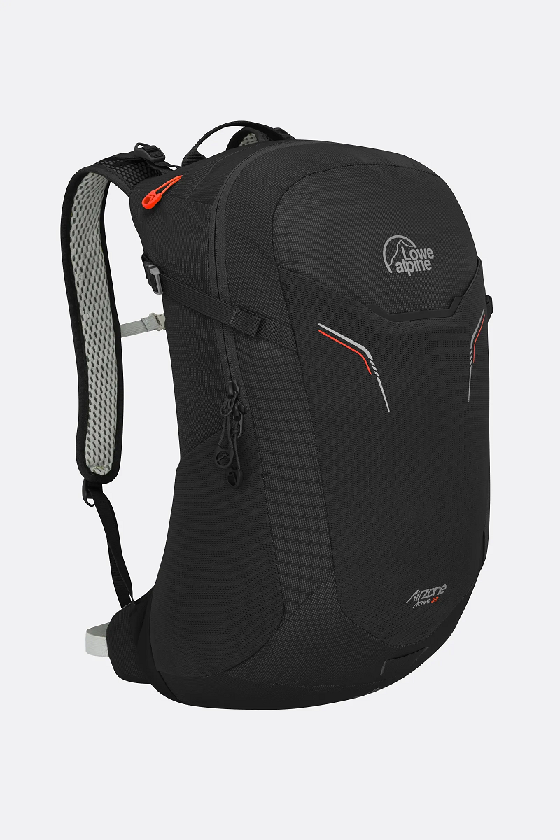 【【蘋果戶外】】Lowe alpine 英國 AirZone Active 22 黑 透氣健行背包【22L】登山背包 後背包 休閒背包 氣流網架背負系統 後背包 休閒背包