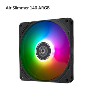 【最高折200+跨店點數22%回饋】銀欣 Air Slimmer 140 ARGB 140mmARGB薄型風扇/SST-AS140B-ARGB