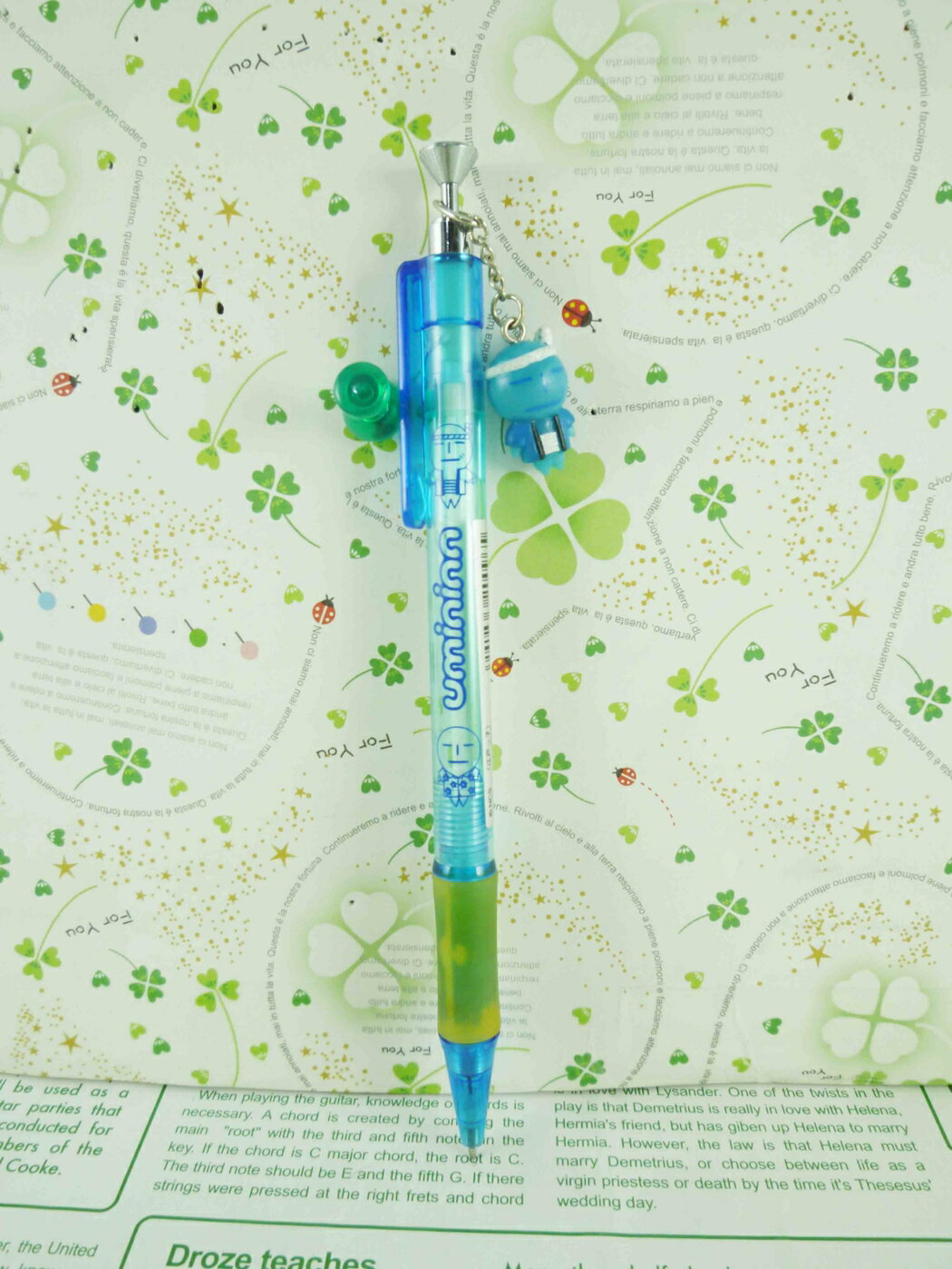 【震撼精品百貨】藍海寶寶 造型自動筆-髮帶 震撼日式精品百貨
