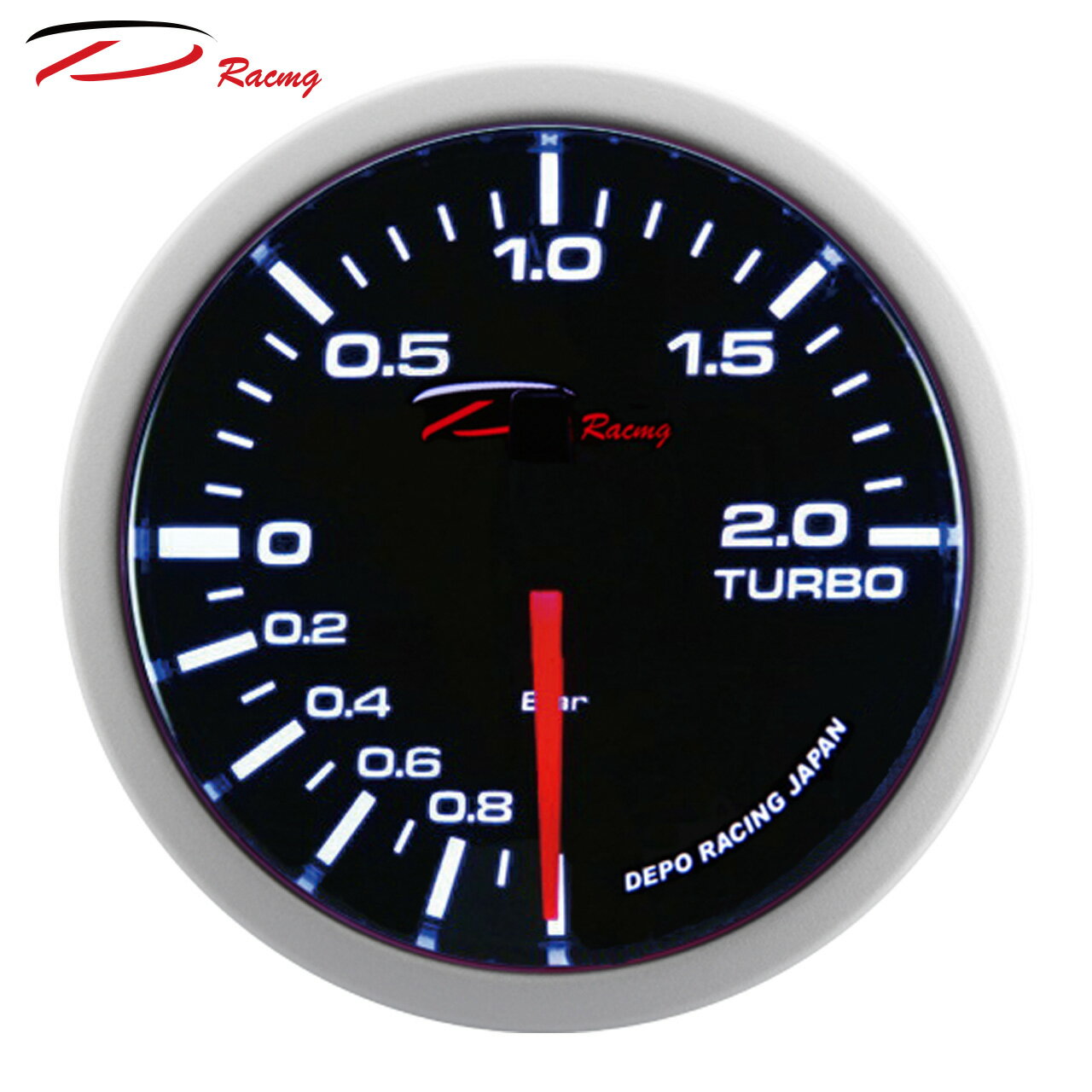 【D Racing三環錶/改裝錶】52mm單色白光 高反差 渦輪錶 BOOST GAUGE(增壓錶) 入門款