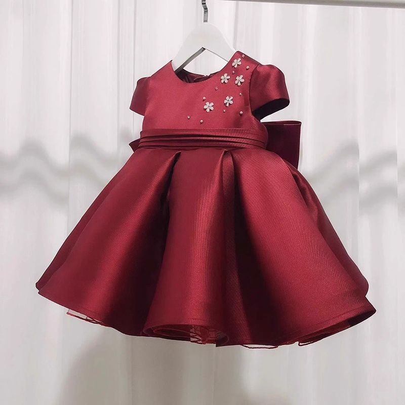 【美麗有型】女童晚禮服春夏兒童公主連衣裙長袖生日周歲鋼琴主持人走秀演出服
