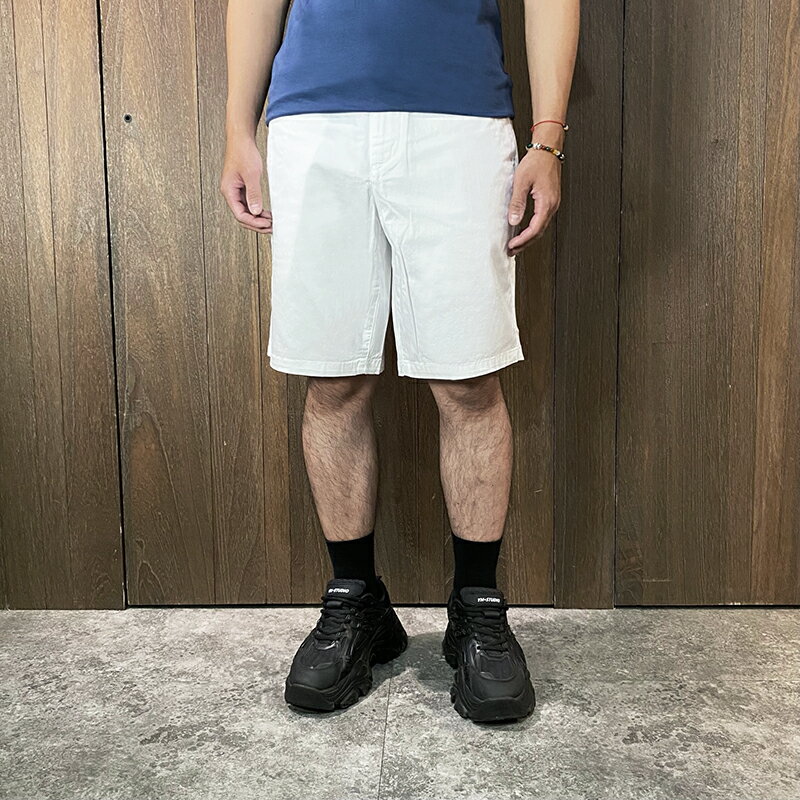 美國百分百【全新真品】Armani Exchange 短褲 棉質 男款 AX 休閒褲 logo 白色 DD48