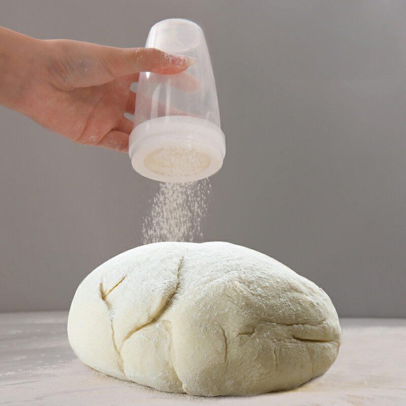 進口塑料撒粉罐手持面粉篩烘焙用撒可可粉咖啡糖粉杯篩子