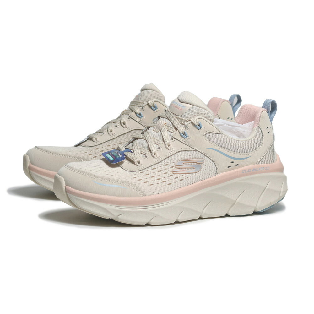 【滿額現折200】SKECHERS 休閒鞋 D'LUX WALKER 2.0 奶茶粉 厚底 健走鞋 女 150093NTMT