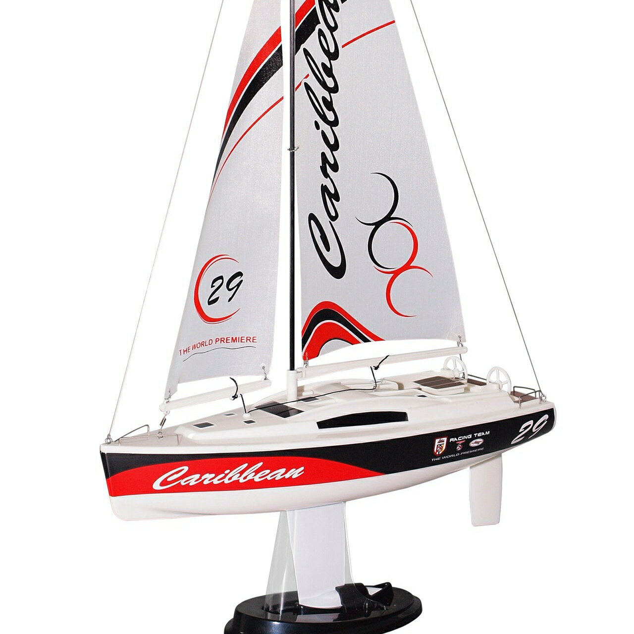 天天樂威豪joysway紅色 加勒比海8802 2.4G比例搖控帆船模型 現貨