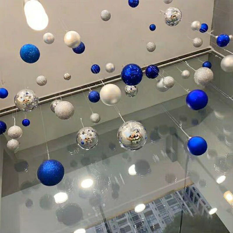 ins風天花板裝飾綵球樓梯吊飾掛飾創意掛件櫥窗吊頂屋頂裝扮吊飾