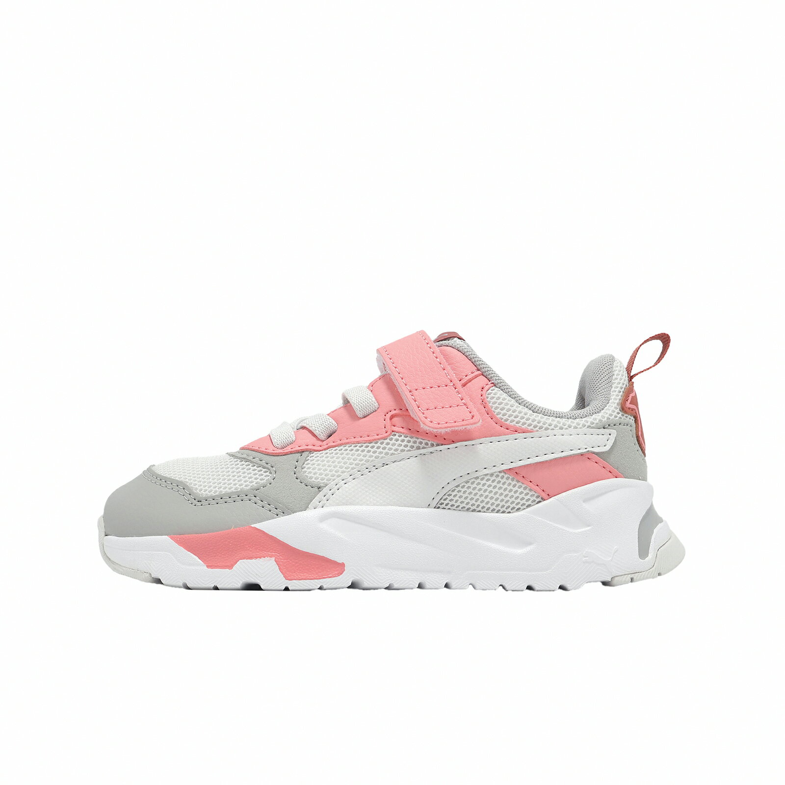Puma 慢跑鞋 Trinity AC+ PS 中童 小朋友 灰 粉紅 魔鬼氈 運動鞋 390839-27