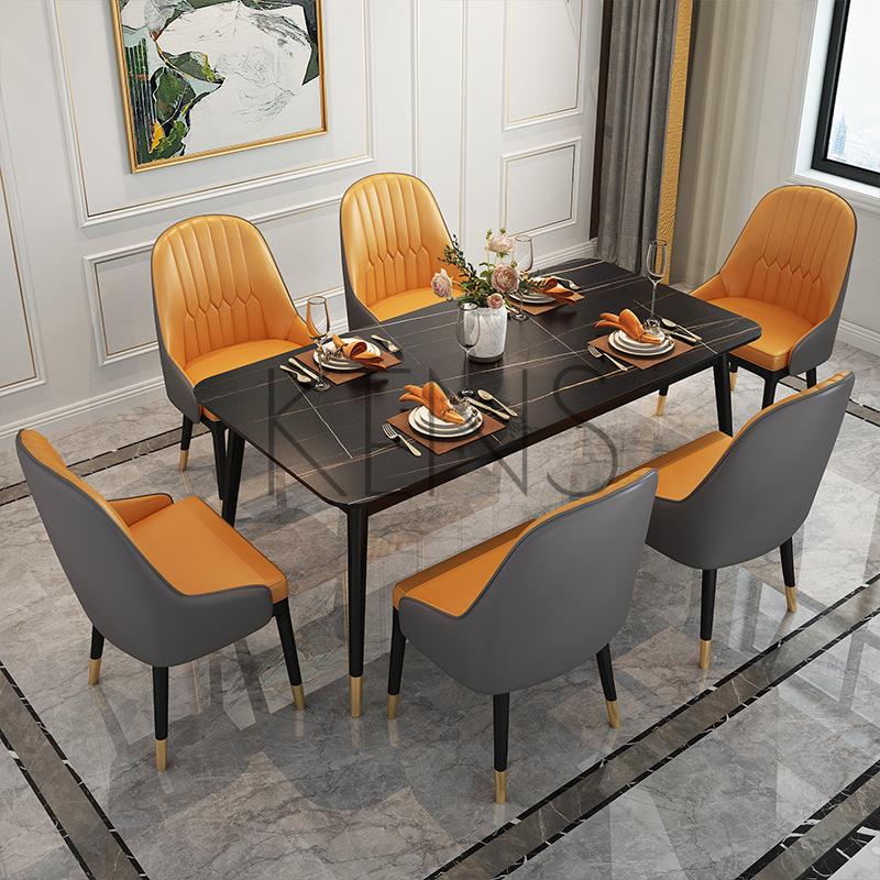 餐臺 餐桌 北歐餐桌椅簡約小戶型客廳吃飯桌子餐廳飯店長方形大理石餐桌
