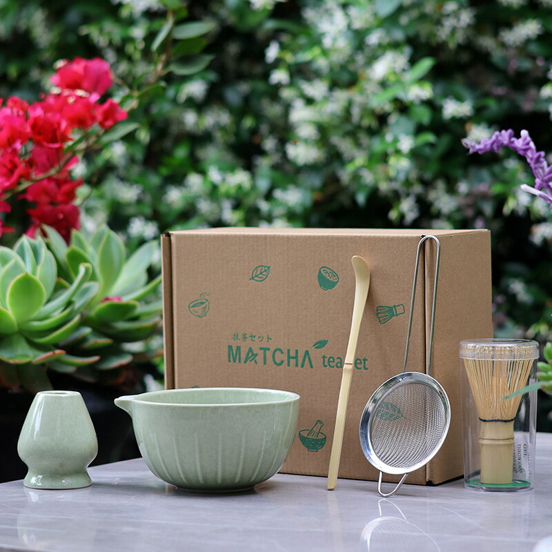 熱銷抹茶綠Japanese Matcha Tea Set 日式陶瓷抹茶碗茶具套裝 0
