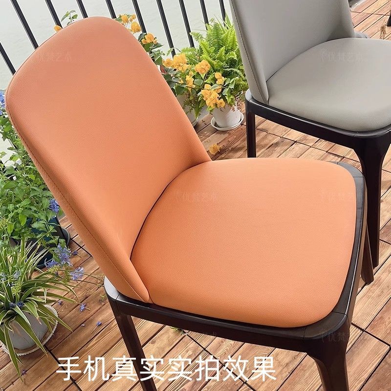 北歐餐椅現代簡約八角椅子美式家用客廳網紅ins凳輕奢餐廳靠背椅J-25公司貨