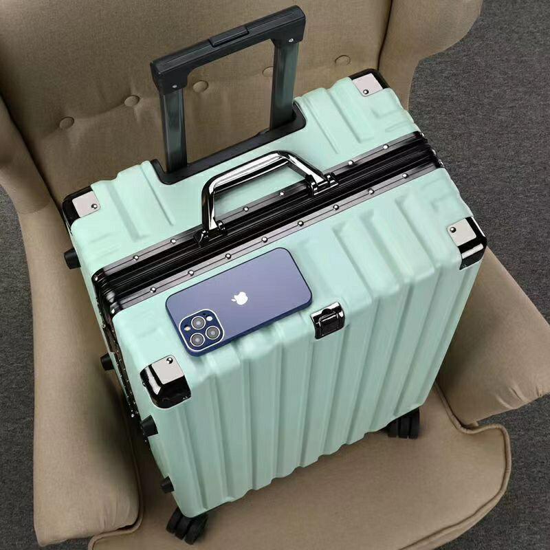 防水耐磨鋁框行李箱 女大容量防盜 密碼行李箱 拉杆箱 登機箱旅行箱 萬向輪20吋 22吋 24吋行李箱