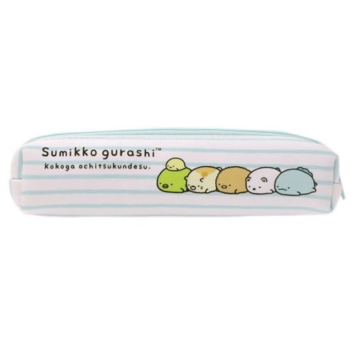 大賀屋 角落生物 超薄筆袋 藍 筆袋 文具 超薄 收納袋 收納 角落小夥伴 san-x 正版授權 J00014527